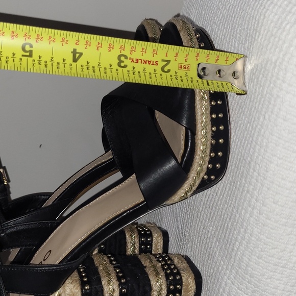 ALDO size 7.5 Black Women's Strappy Heels - Picture 5 of 13